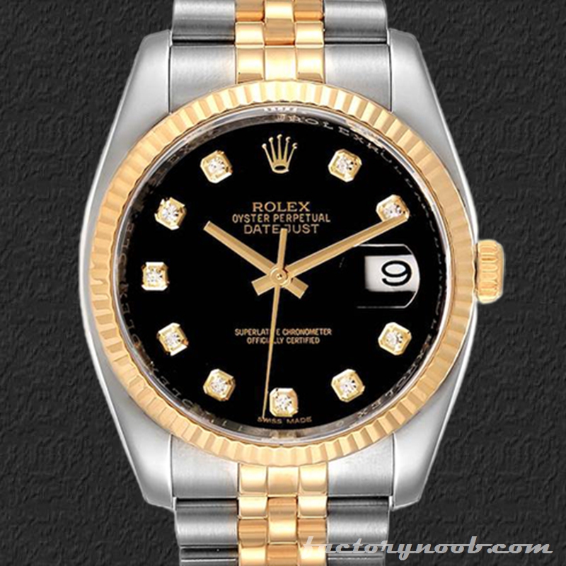 NOOB Replica Rolex Datejust 36mm Men's 116233BKDJ Automatic - NOOB ...