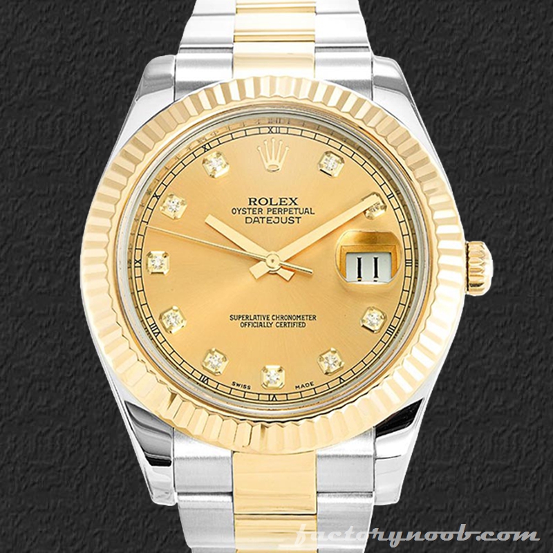 Noob Rolex Datejust 36mm 116333-72213G Men's Champagne Dial - NOOB ...