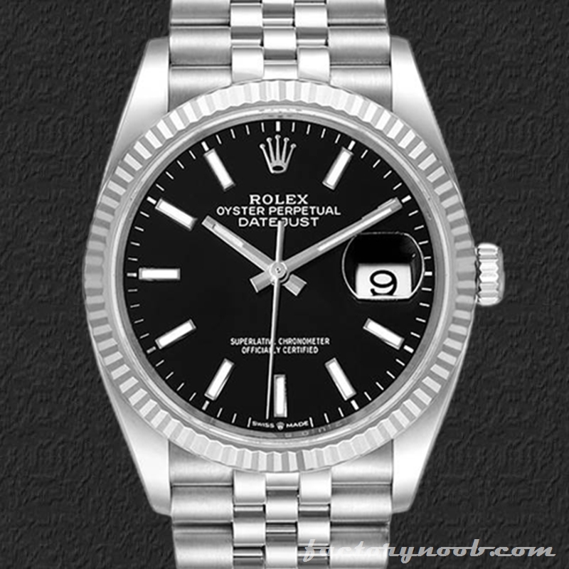 NOOB Replica Rolex Datejust 126234BKSJ 36mm Men's Automatic Stainless ...