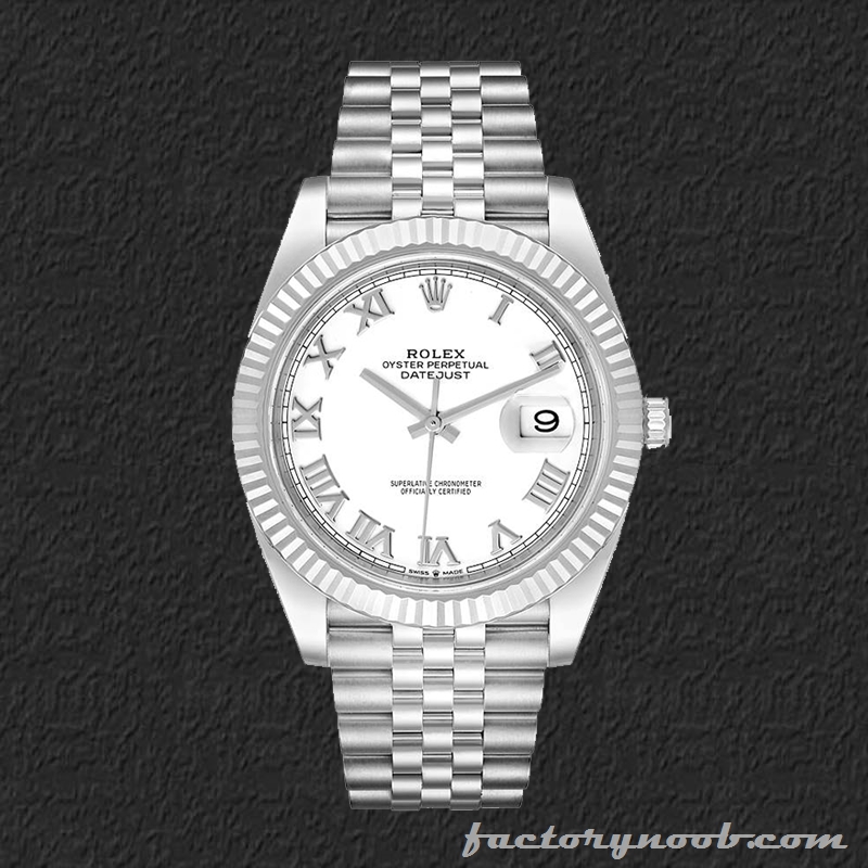 NOOB Replica Rolex Datejust Men's 41mm 126334WRJ Jubilee Bracelet ...