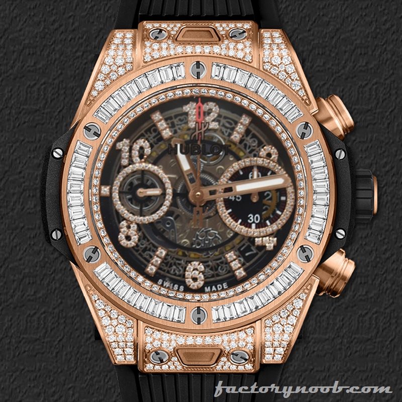 NOOB Hublot Big Bang 411.OX.1180.RX.0904 Men Around 15mm Deployment ...