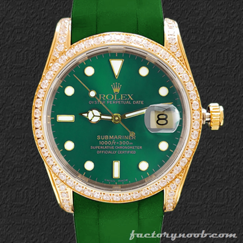 NOOB Replica Rolex Submariner 16613 Men's 40mm Green Dial - NOOB ...