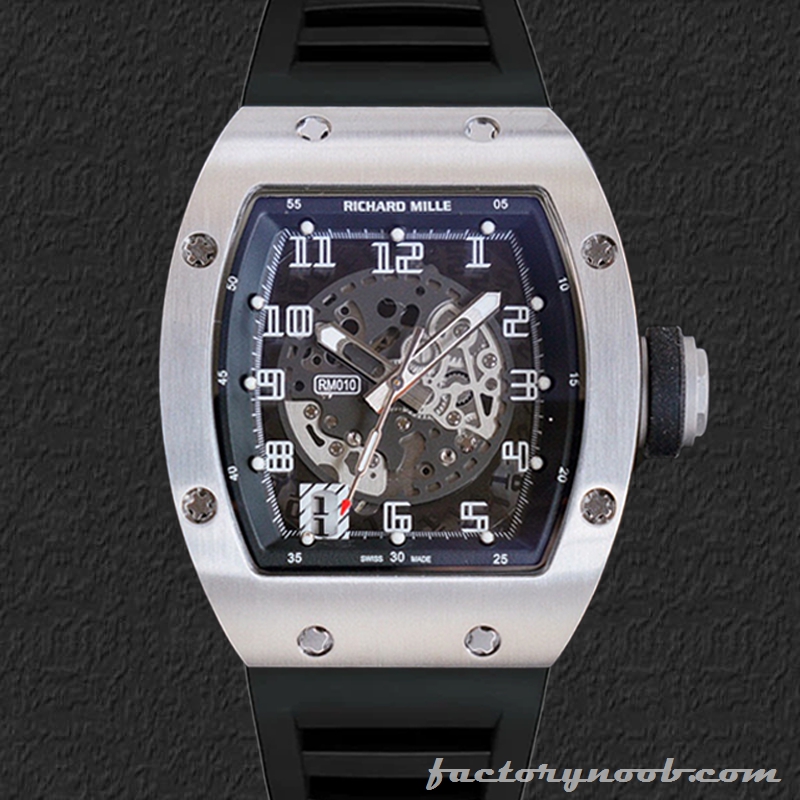 NOOB Replica Richard Mille RM010 RM010 Around 50*40mm Men Black Dial ...